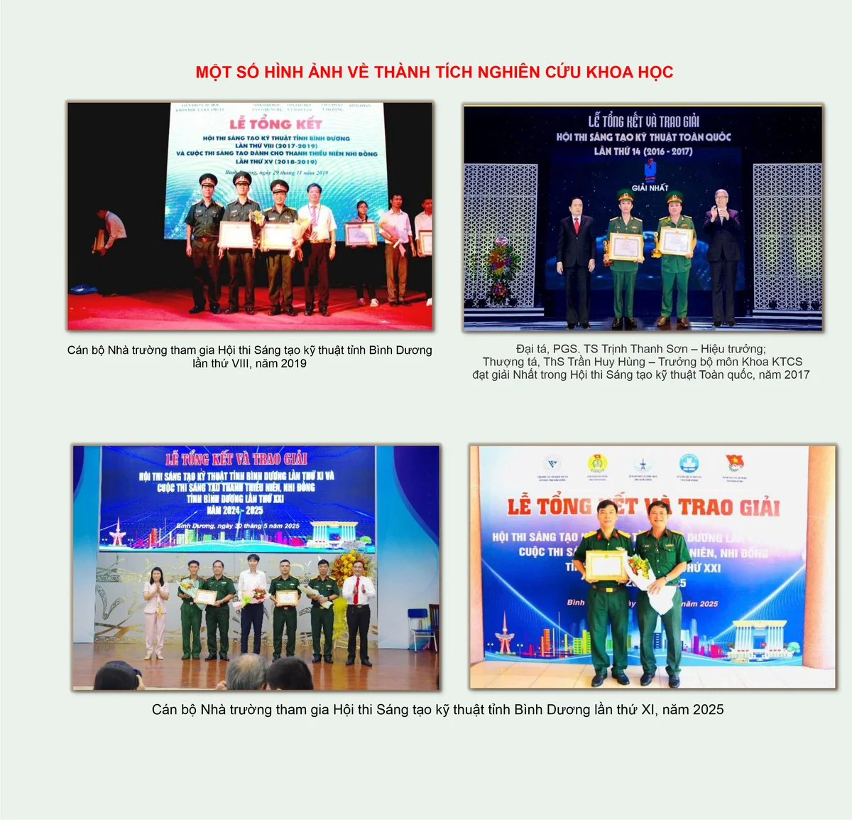 Các hoạt động của Nhà trường