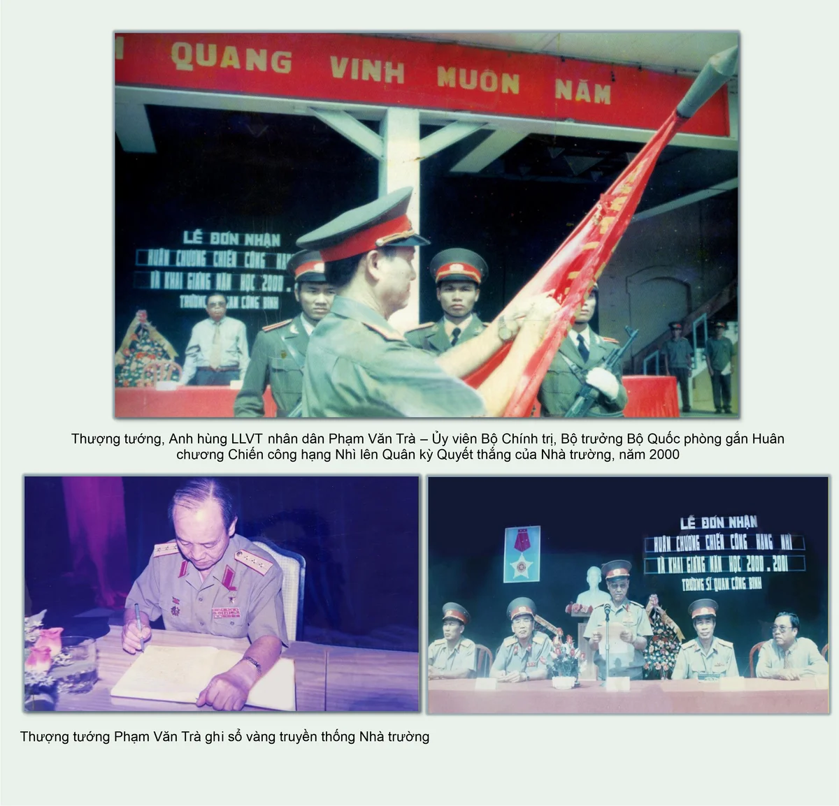 Lãnh đạo Đảng, Nhà nước, BQP, Cơ quan Bộ, Binh chủng thăm, kiểm tra Nhà trường