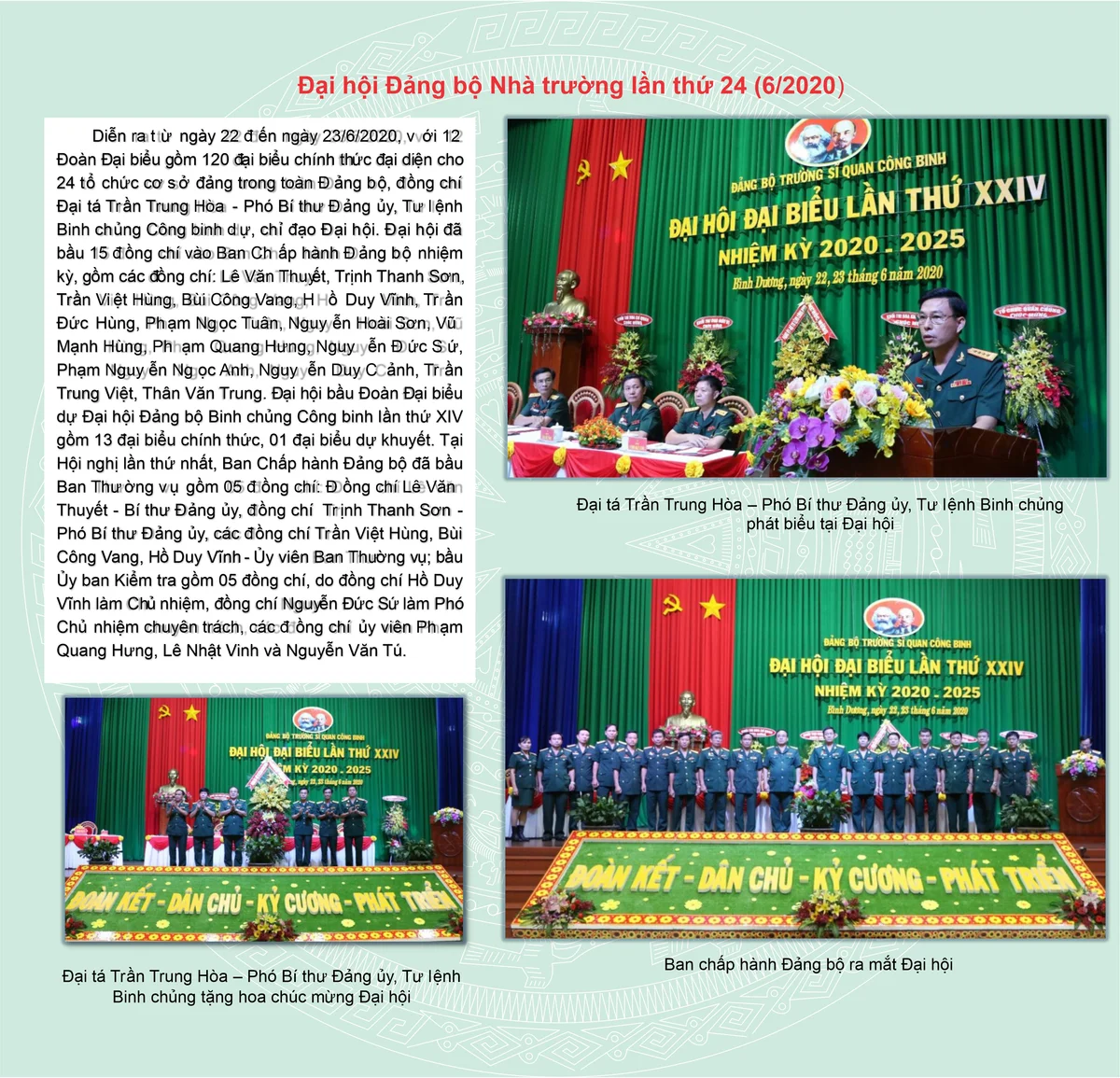 Nhà trường qua các kỳ Đại hội